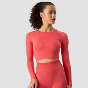 seamless-ls-crop-top-coral